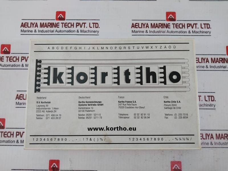 Kortho A24/144 Rubber Complete Stereo Set For Stamping Kit 52515