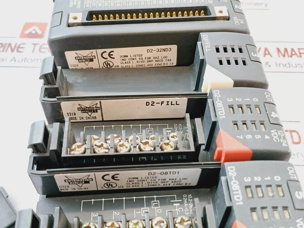 Koyo D2-09Bdc1-1,Dl250-1,D2-ctrint,D2-32Nd3,D2-fill,D2-08Td1,D2-16Td2-2 Module