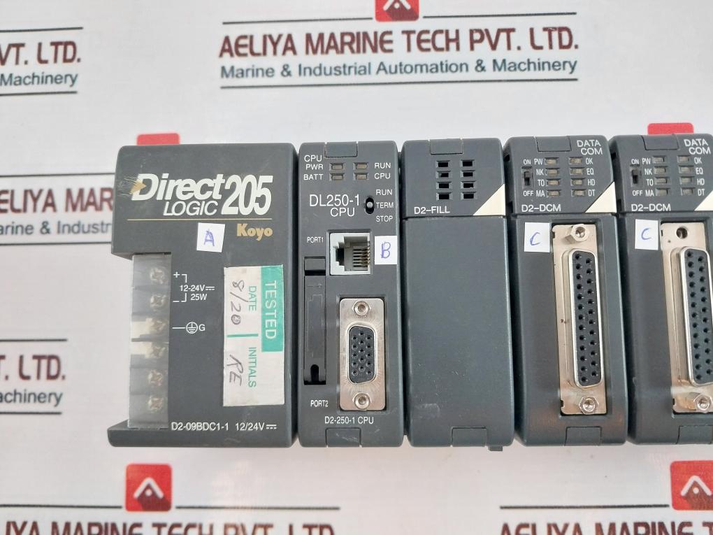 Koyo Direct Logic 205 Plc Module D2-09Bdc1-1,Dl250-1,D2-fill,D2-dcm