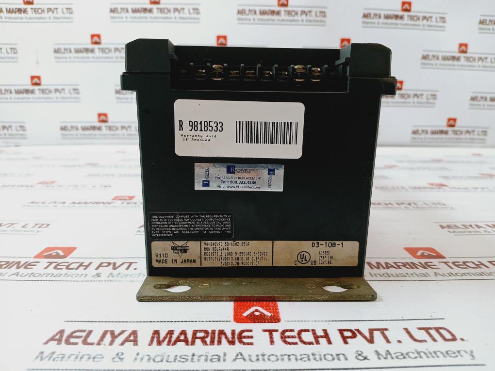 Koyo D3-10B-1 Direct Logic Dl305 I/O Base 10-slot Panel Mount 94-240V 50-60Hz