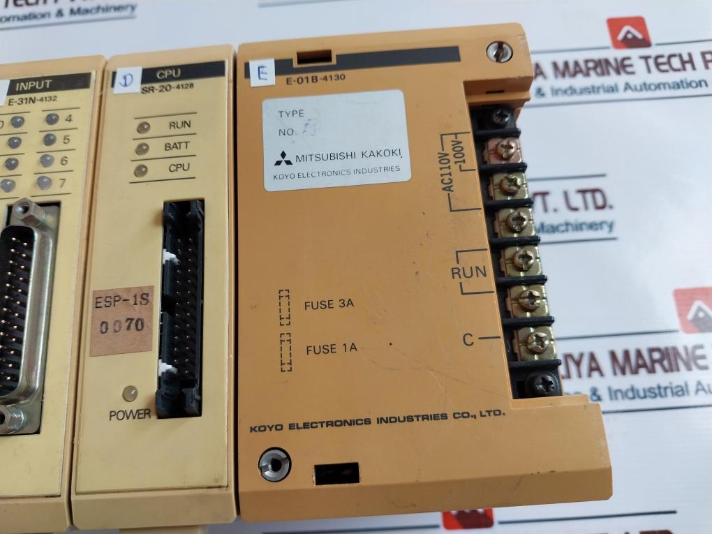 Koyo Electronics E-01B-4130 Programmable Controller E-01T-4131, E-01T-4157