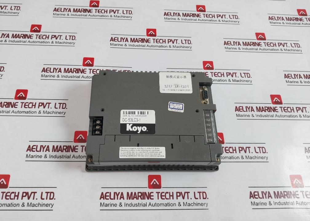 Koyo Electronics Gc-53Lc3-1 Programmable Touch Panel Dc24V 14W
