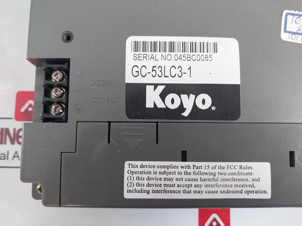 Koyo Electronics Gc-53Lc3-1 Programmable Touch Panel Dc24V 14W