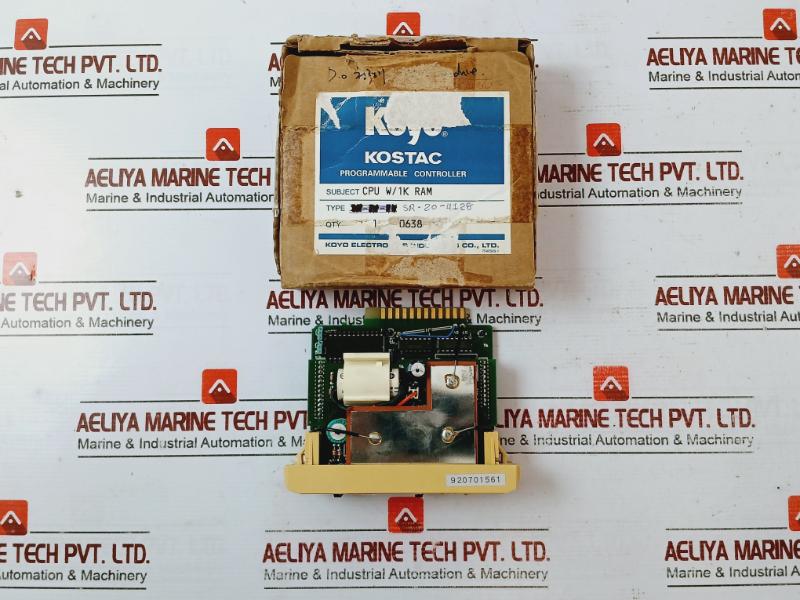 Koyo Electronics Sr-20-4128 Cpu Module Programmable Controller Kostac 920701561