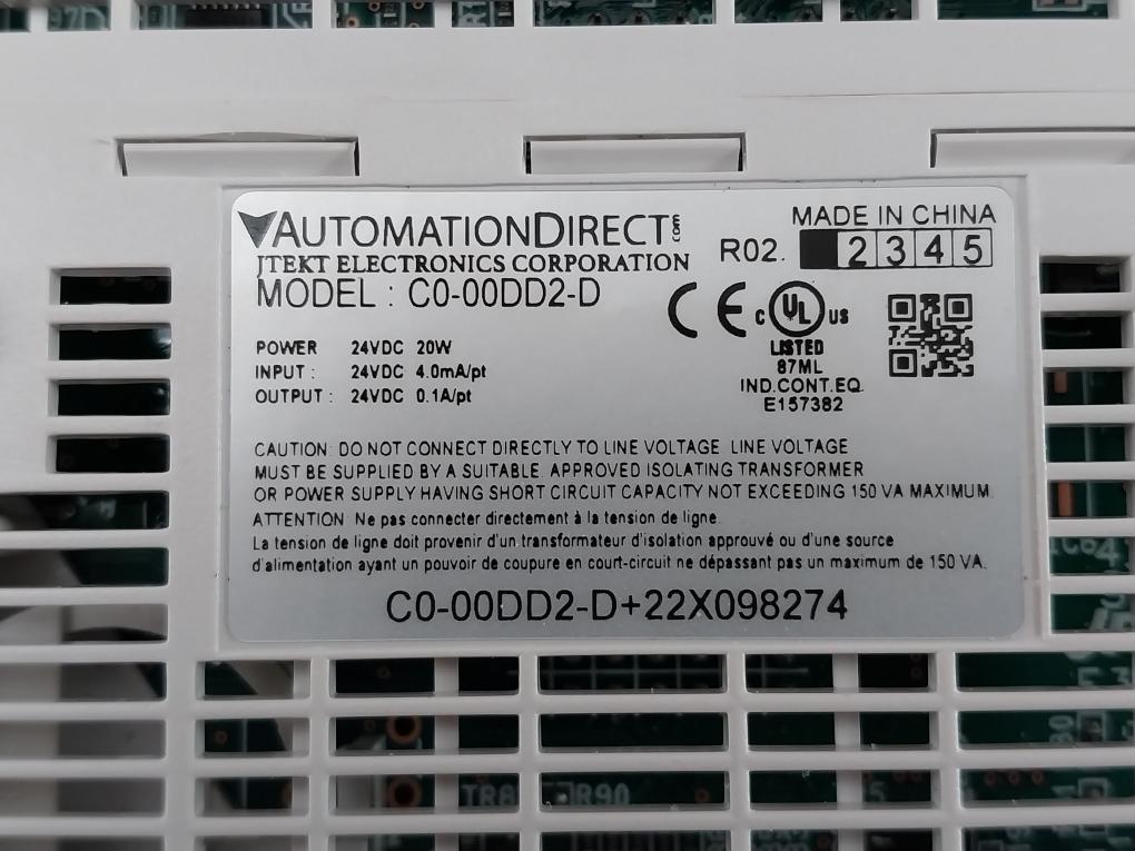 Koyo C0-00Dd2-d Click Basic Plc Unit 24Vdc 20W