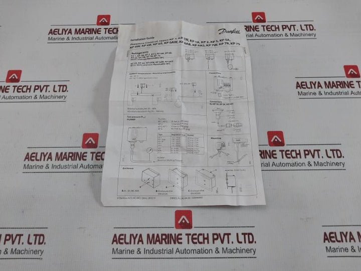 Kp5 Auto Pressure Switch 3 Bar 43 Psi Danfoss