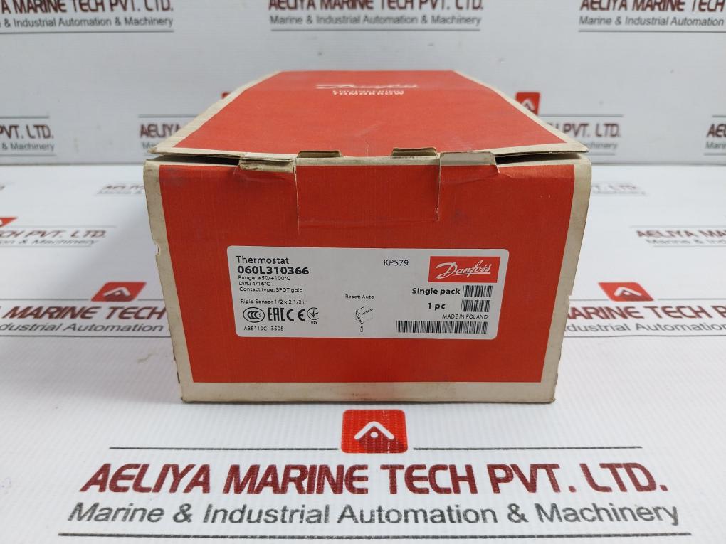 Kps79 Thermostat +50/+100C 480Vac Danfoss