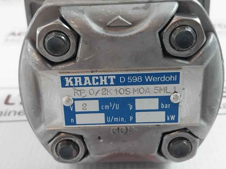 Kracht Kp 0/2k 10s M0a 5ml 1 High-pressure Gear Pump V.2 Cm3/u