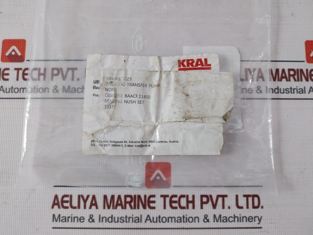 Kral 30N-83C-5Z3 Bearing Bush Set For D/G Lsgo Transfer Pump 1037