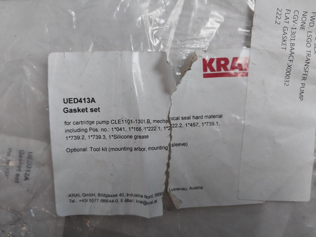 Kral Ued312A Gasket Set For Lsgo Transfer Pump 30N-83C-5Z3 Ued413A C-4400