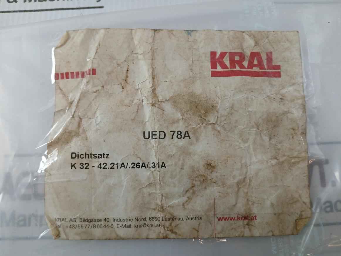 Kral Ued 78A Gasket Set K32-42.21A/.26A/.31A