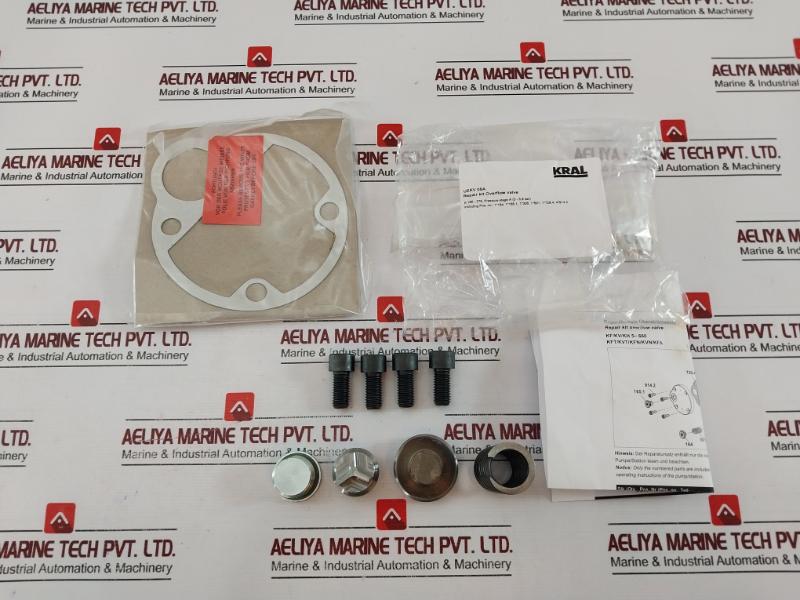 Kral Uekv 05a Overflow Valve Repair Kit Screw, Plug, Body, Spring, Gasket,socket