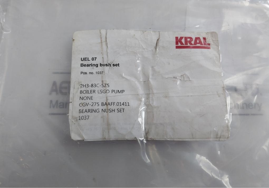 Kral Uel 07 Bearing Bush Set For Lsgo Pump Cgv-275 Baaff.01411
