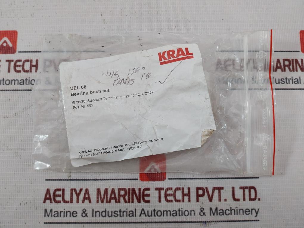 Kral Uel 08 Bearing Bush Set For D/G Lsgo Transfer Pump Iec 132 30N-83C-01O