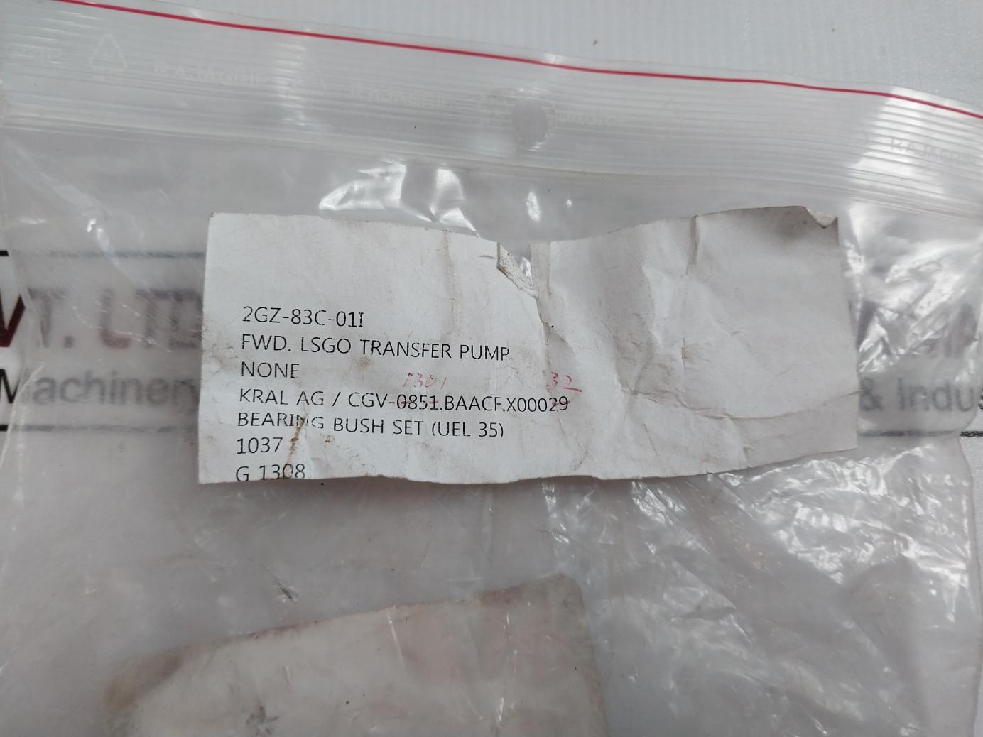 Kral Uel 35 Bearing Bush Set For Fwd.Lsgo Transfer Pump