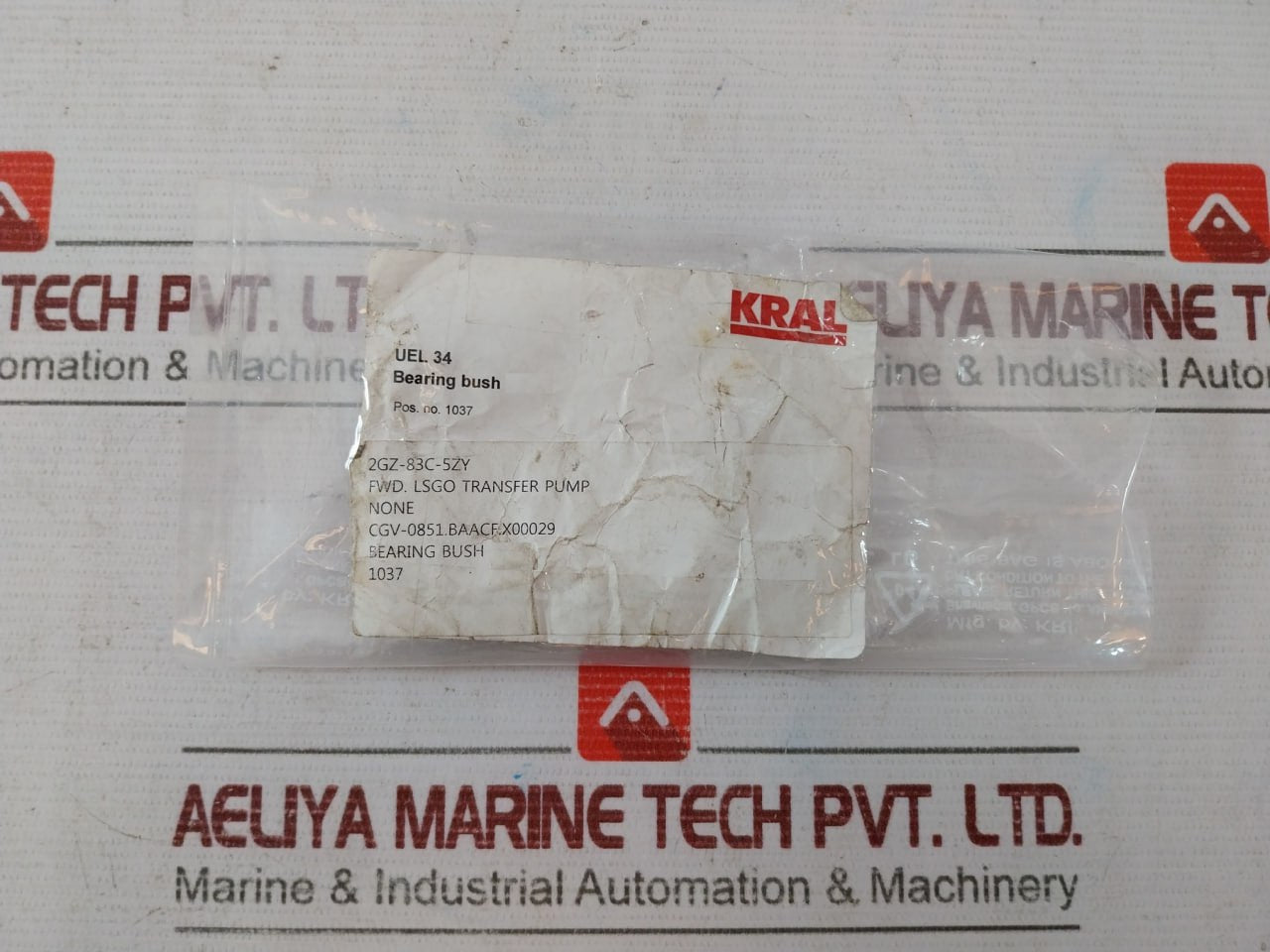 Kral Uel.34 Bearing Bush Set 2Gz-83C-5Zy For Fwd Lsgo Transfer Pump Cgv-0851.Baa