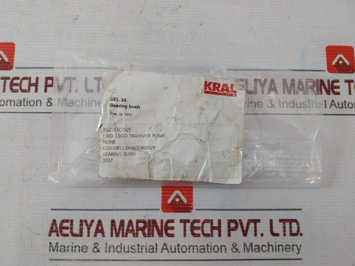 Kral Uel.34 Bearing Bush Set 2Gz-83C-5Zy For Fwd Lsgo Transfer Pump Cgv-0851.Baa