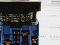 Kraus & Naimer Cf10 3 Phase Rotary Cam Switch 3Kw 3X380V