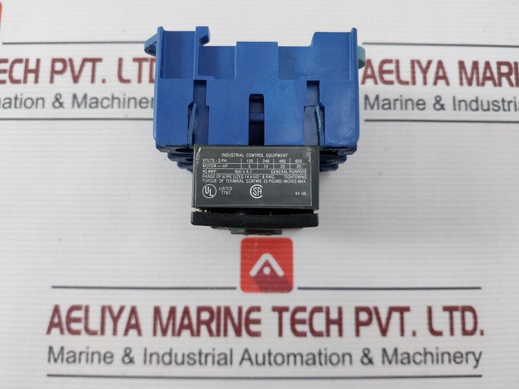 Kraus & Naimer Kg64B Disconnect Switch 40 Amp 600Vac 14 Awg-8Awg