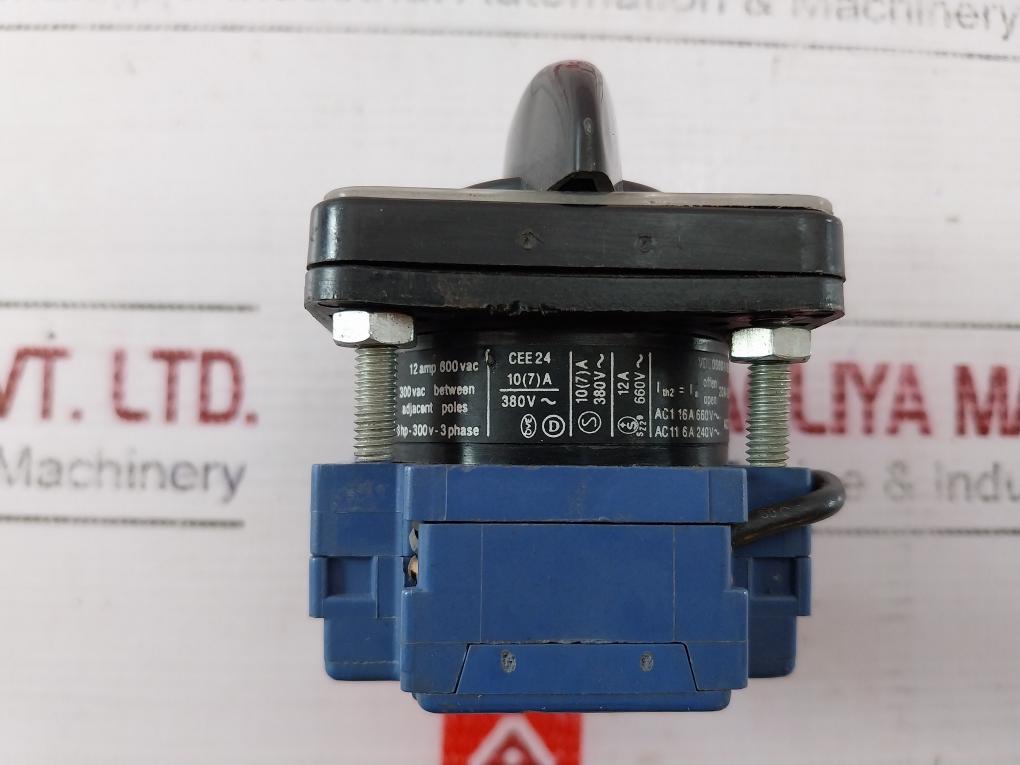 Kraus & Naimer Cf10 Rotary Switch 12 Amp 600vac 300vac 380v 12a 660v Ac11