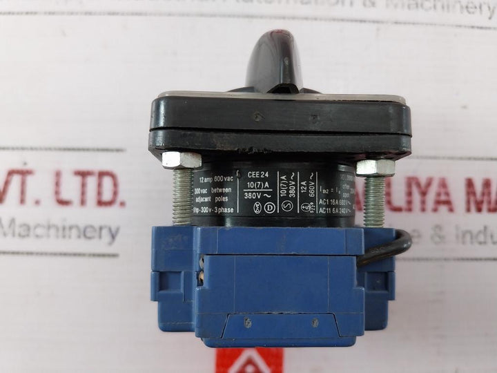 Kraus & Naimer Cf10 Rotary Switch 12 Amp 600vac 300vac 380v 12a 660v Ac11