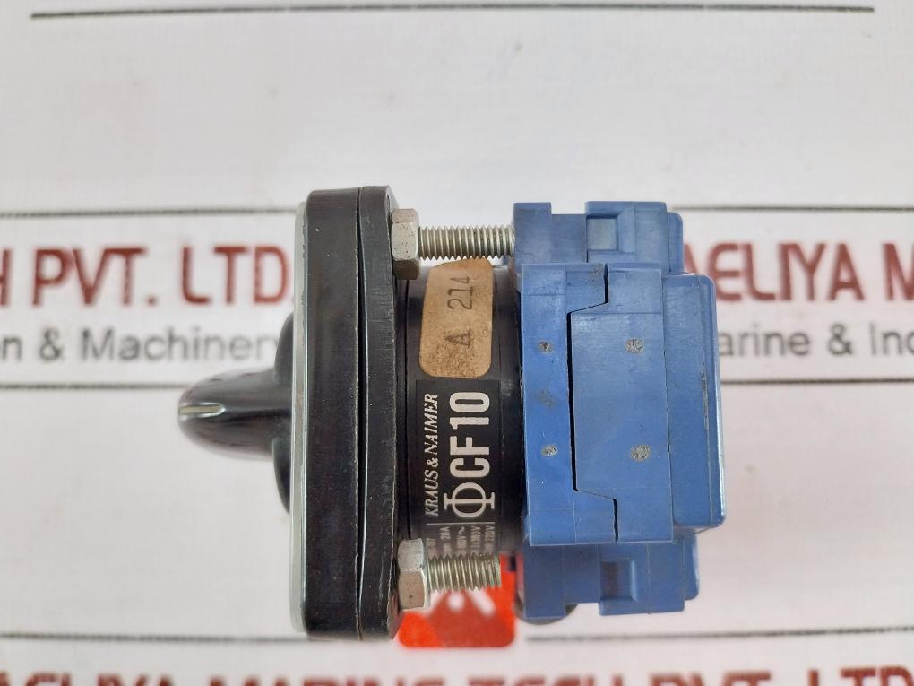 Kraus & Naimer Cf10 Rotary Switch 12 Amp 600vac 300vac 380v 12a 660v Ac11