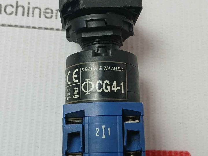 Kraus & Naimer Cg4-1 Rotary Cam Switch 10 Amp 300v-ac