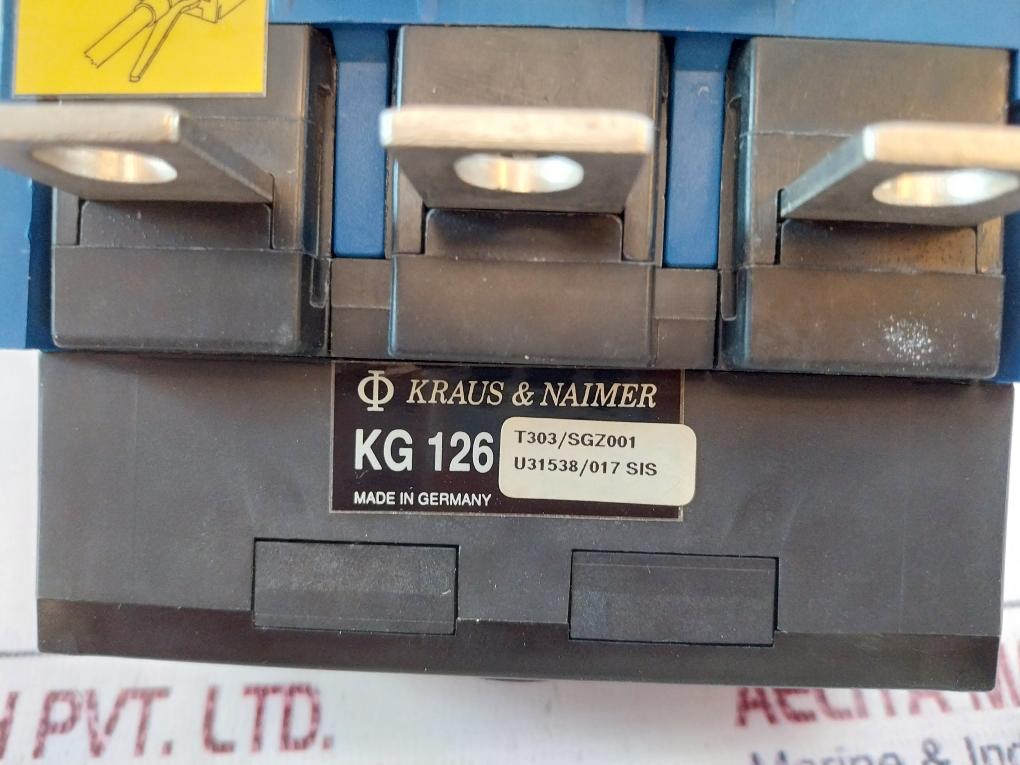 Kraus & Naimer Kg126/Kg127 Manual Motor Controller 150A 600V
