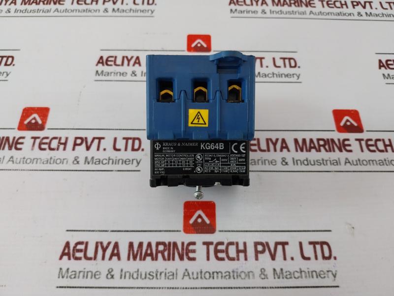 Kraus & Naimer Kg64B Manual Motor Controller Ac-21A 60 Amp 600Vac