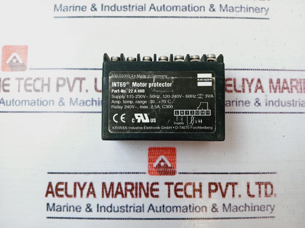 Kriwan 22 A 460 Motor Protector 115-230V~ 50Hz, 120-240V~ 60 Hz