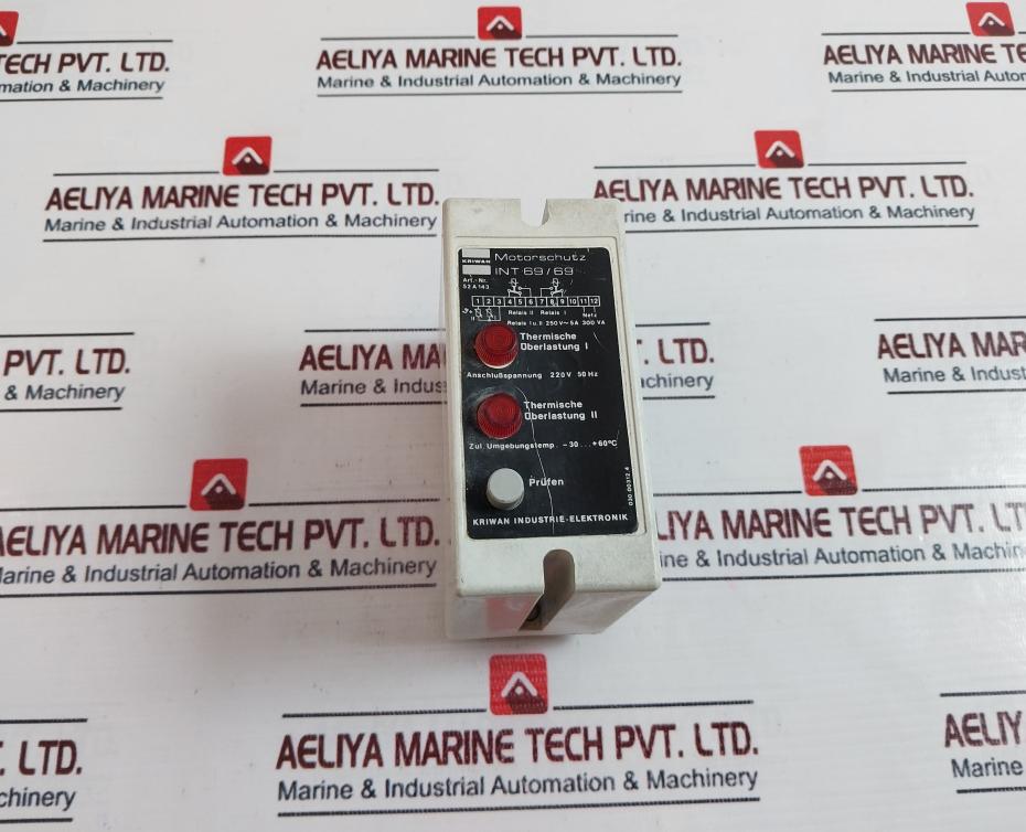 Kriwan Int69/69 Motor Protection Relay 220V 50Hz