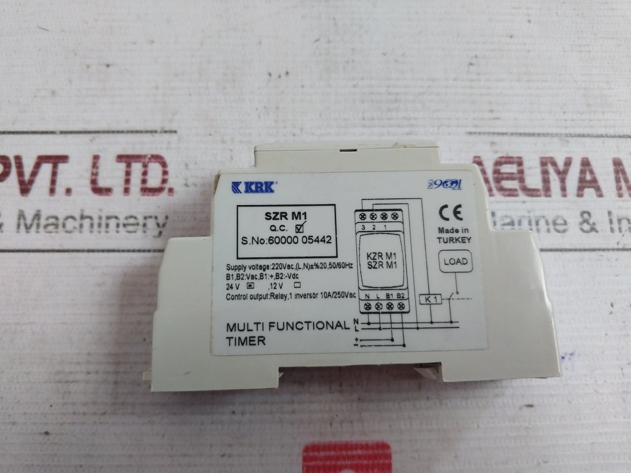 Krk Szr M1 Multi Functional Timer 6S-30H 220Vac 50/60Hz 24V 10A/250Vac 01-1