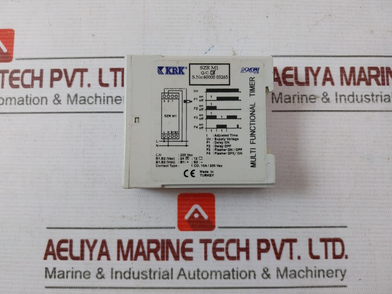 Krk Szr M1 Multifunction Timer Relay 220Vac 24V B1/B2 10A 250Vac 1Co