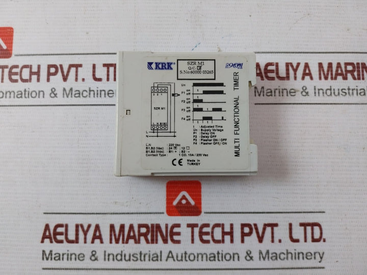 Krk Szr M1 Multifunction Timer Relay 220Vac 24V B1/B2 10A 250Vac 1Co