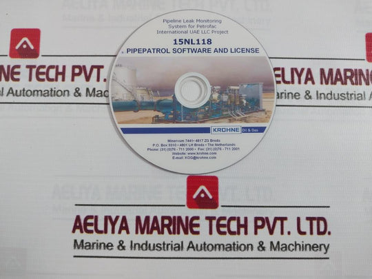 Krohne 15Nl118 Pipepatrol Software And License Cd Ze5206-dvr-j47F4