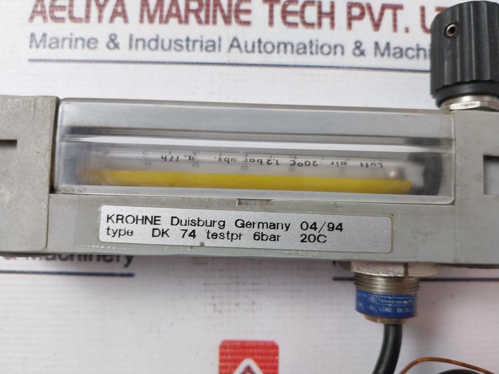 Krohne Dk 74 Flowmeter 6 Bar 20C