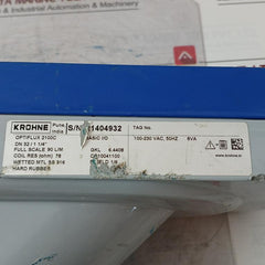 Krohne Optiflux 2100C Basic I/O Electromagnetic Flowmeter 100-230 Vac 50Hz 8Va