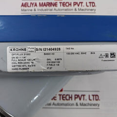 Krohne Optiflux 2100C Basic I/O Electromagnetic Flowmeter 78 Ohm Ip67 100-230Vac