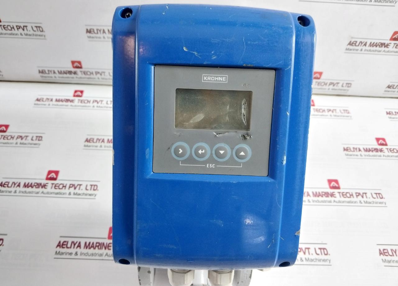 Krohne Optiflux 2100C Basic I/O Electromagnetic Flowmeter Ip67 77Ohm 100-230Vac