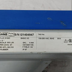 Krohne Optiflux 2100C Electromagnetic Flowmeter 100-230Vac 50Hz 8Va Ip67 67 Ohm