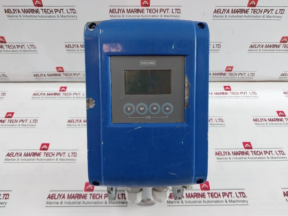 Krohne Optiflux 4100C Basic I/O Electromagnetic Flowmeter Ip67 100-230 Vac 50Hz