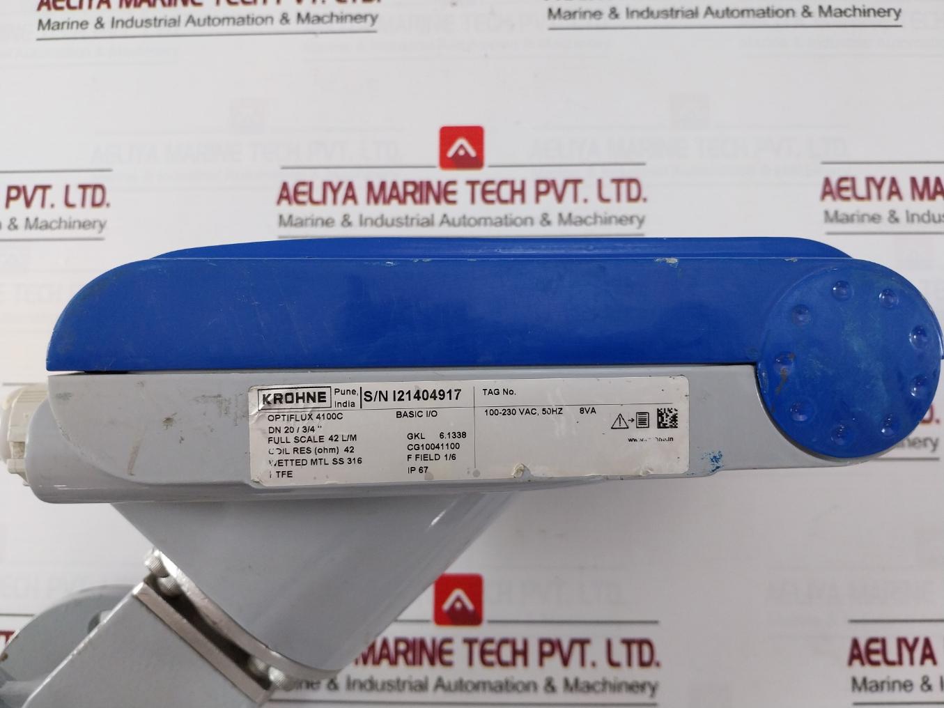 Krohne Optiflux 4100C Electromagnetic Flowmeter 42 Ohm Ip67 100-230 Vac 50Hz 8Va