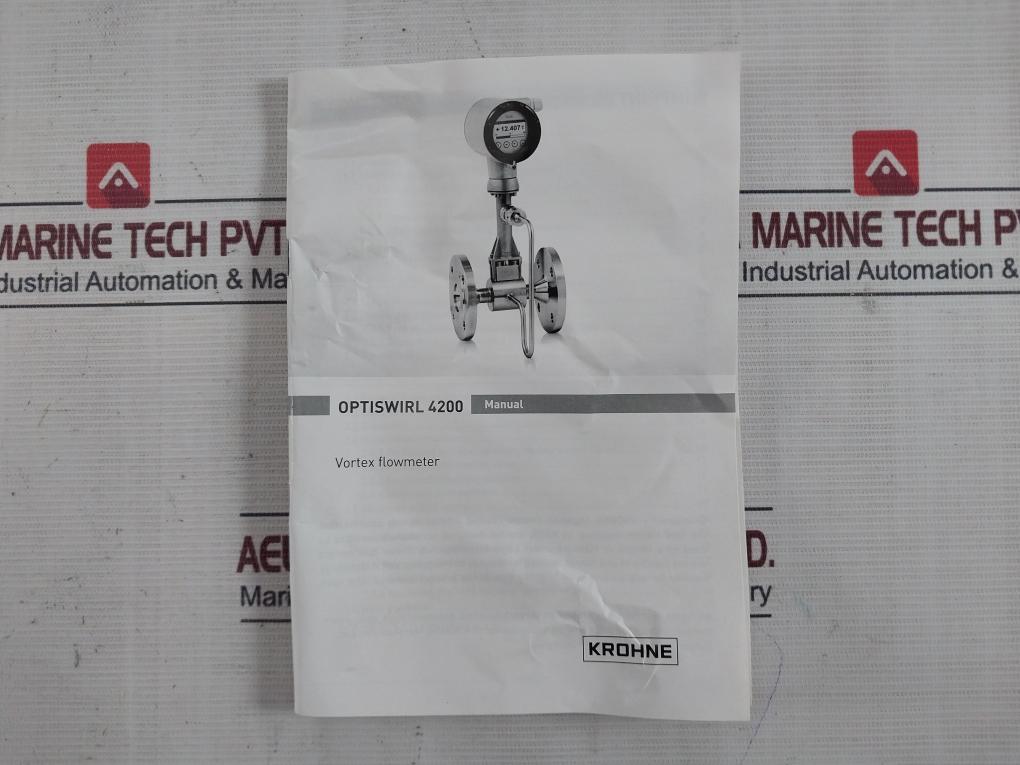 Krohne Optiswirl 4200 C Vortex Flowmeter 10 Bar 6.28 Kg/M3