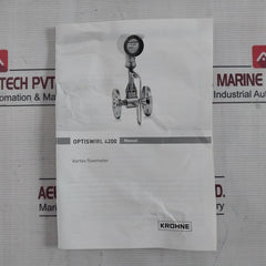 Krohne Optiswirl 4200 C Vortex Flowmeter 10 Bar 6.28 Kg/M3