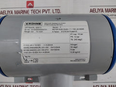 Krohne Optiswirl 4200 C Vortex Flowmeter 10 Bar 6.28 Kg/M3