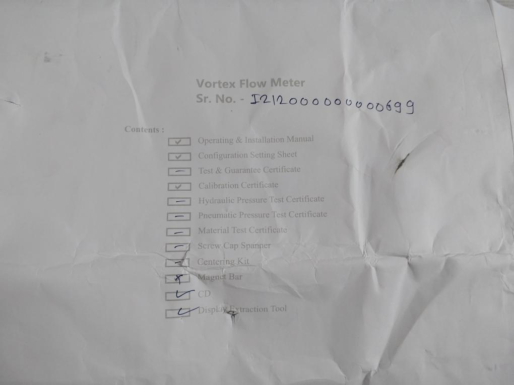 Krohne Optiswirl 4200 C Vortex Flowmeter W/ Integrated Temperature Sensor 10 Bar