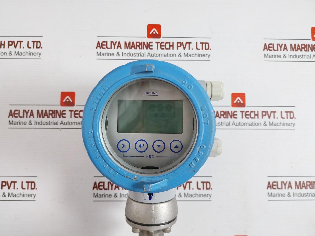 Krohne Optiswirl 4200 C Vortex Flowmeter W/ Integrated Temperature Sensor 10Bar