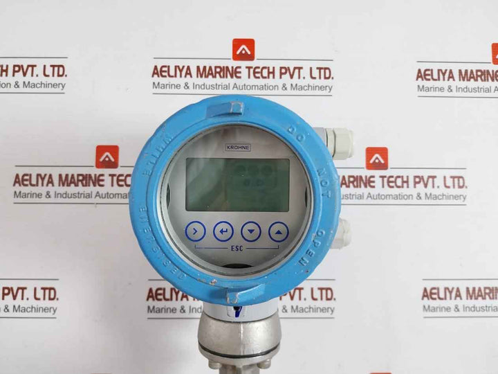 Krohne Optiswirl 4200 C Vortex Flowmeter W/ Integrated Temperature Sensor 10Bar