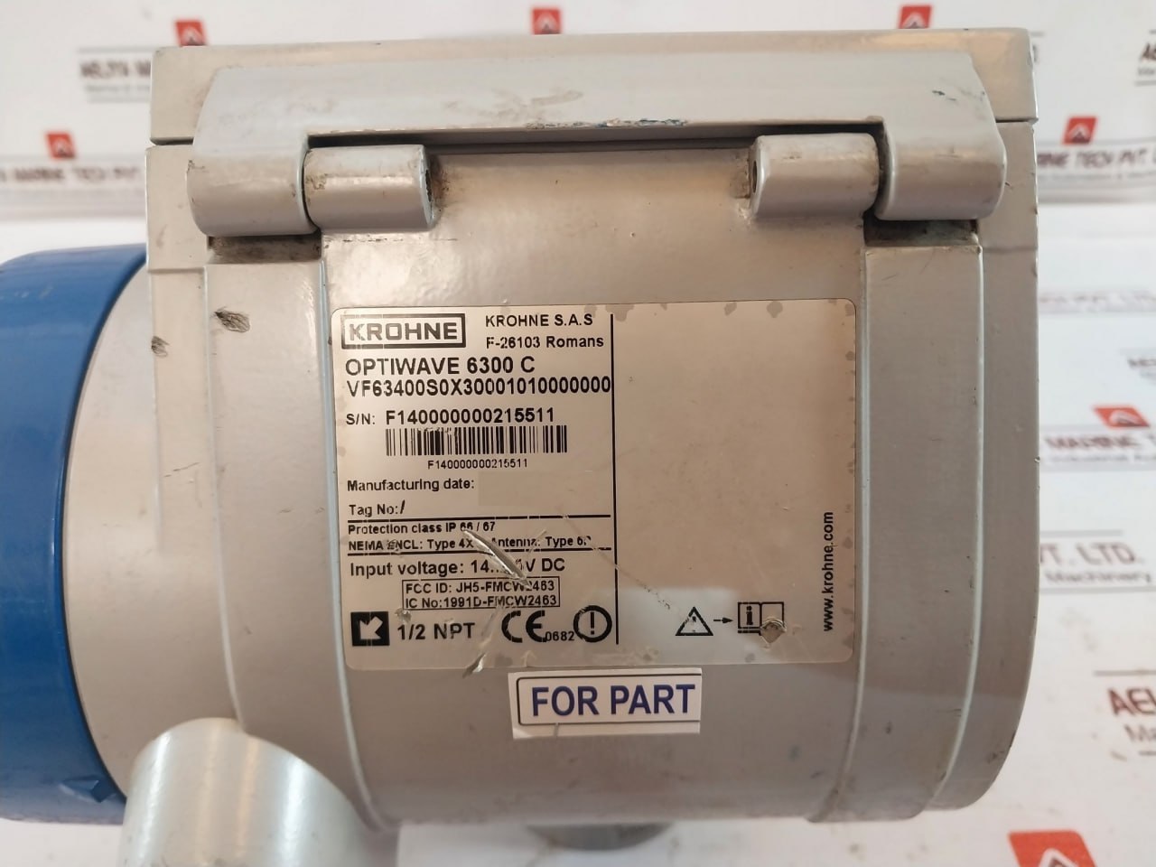 Krohne Optiwave 6300 C Radar (Fmcw) Level Meter Ip66/67 14-30V Dc F31772600F