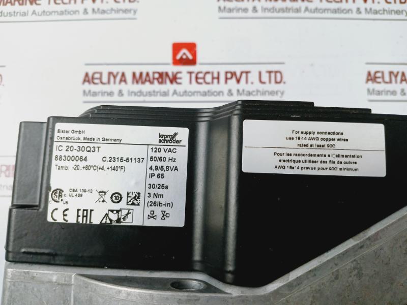 Krom-schroder 88301882 Gas Solenoid Valve Vas Series 120Vac 50/60Hz